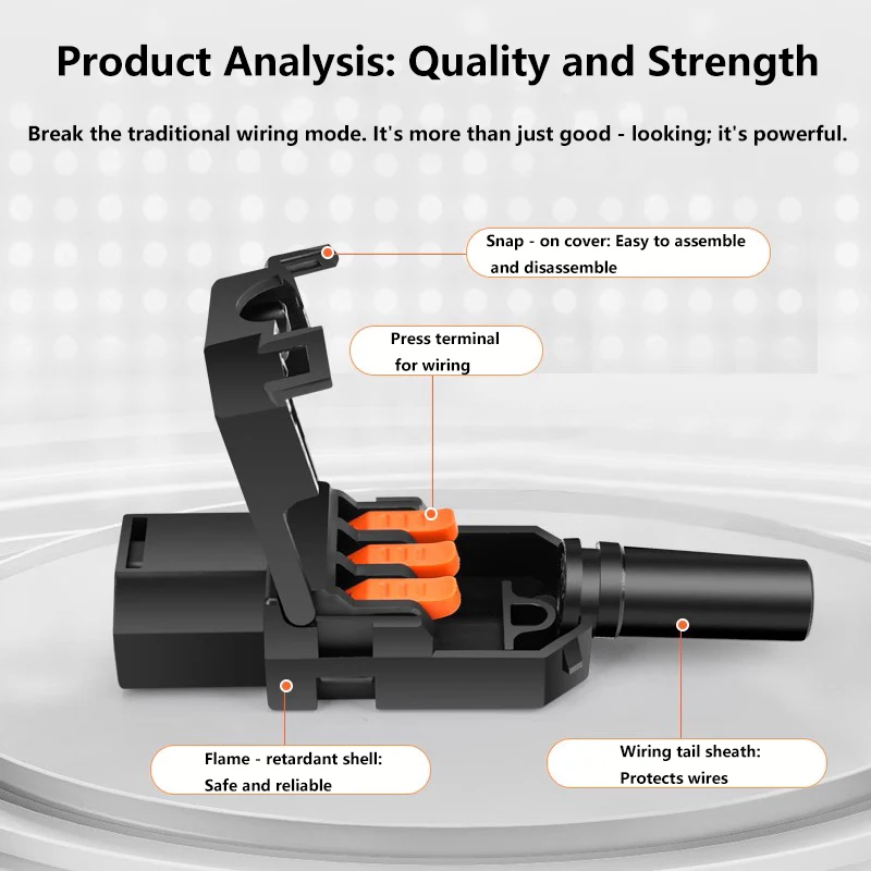 محطة جديدة العقص التيار المتناوب قابس طاقة 10A250V ثلاثة دبوس IEC موصل الذكور والإناث التزاوج شحن رئيس أسود أبيض