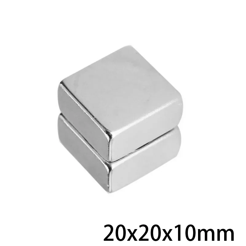 20x20x10mm Square  Search Magnet N35 Super Strong Powerful Magnets 20x20x10 Block Neodymium Magnets 20*20*10