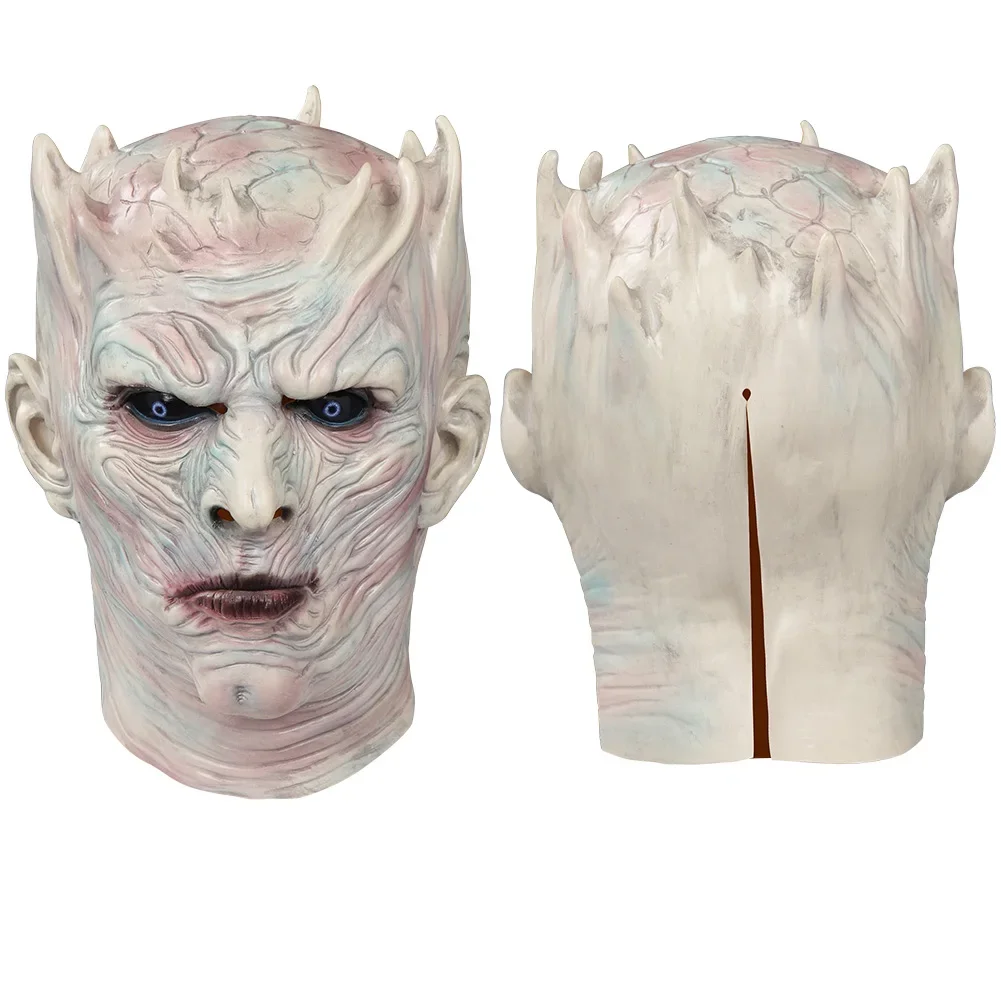 Night King Mask Horror Mask for Men, Halloween Masplay, Tim ade Cosplay Costume Accessrespiration, Male planchers y, Full Face Helmet for Disguise, Roleplay