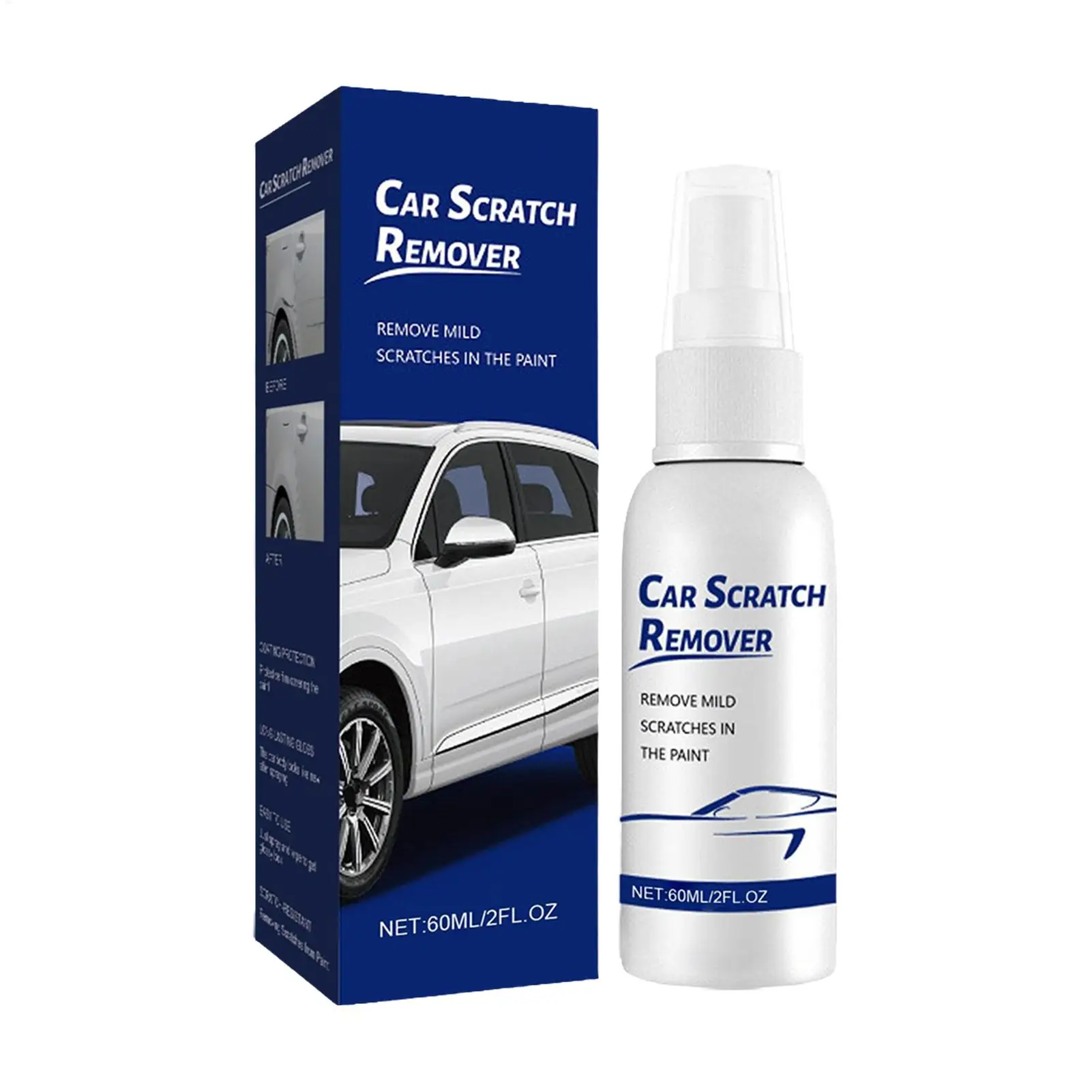 Car Scratch Repair Spray 60ml Long-Lasting Exterior Polish Agent Polishing Lquid Paint Scratch Remover for Automotive Paint