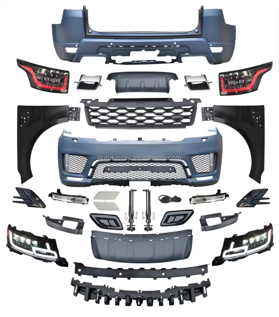 

Factory Outlet for Range Rover Sport Upgrade to OE Style Bodykit 2013-2017 Facelift to 2018 Model Bumper Grille LED Headlights