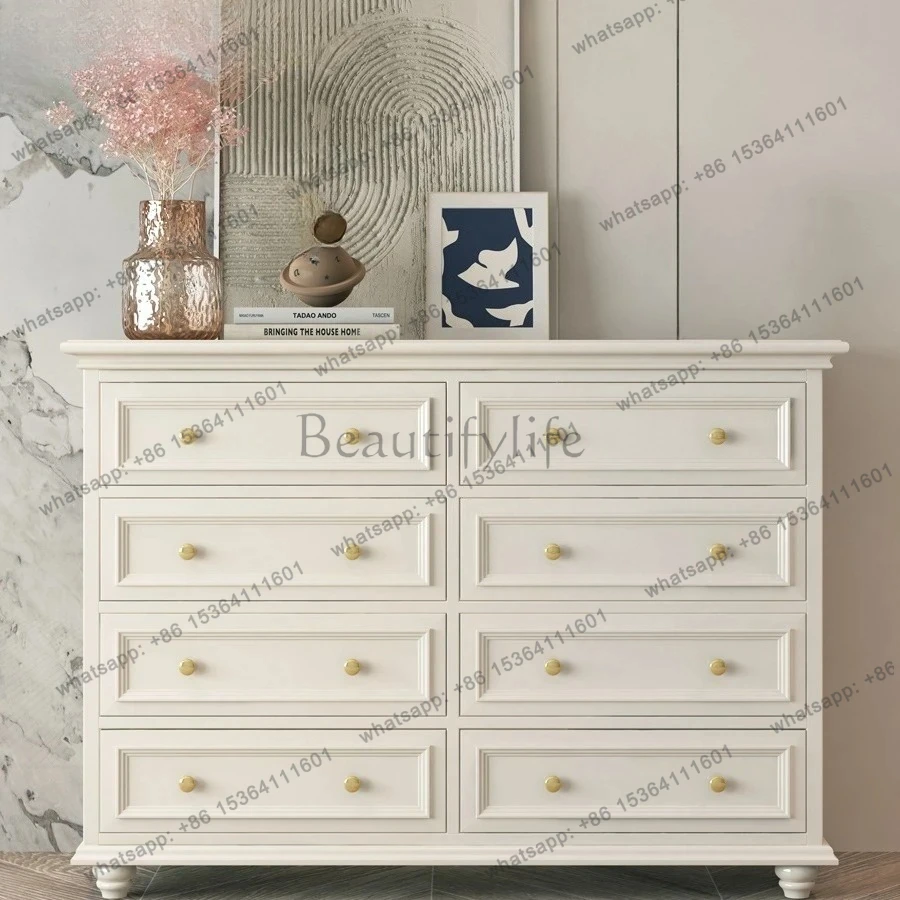five bucket solid wood storage cabinet simple modern storage TV cabinet