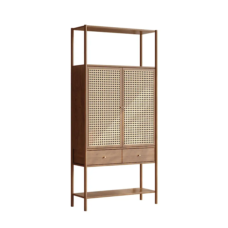 YJQ pure solid wood Seiko craftsman-made Bogu rack high-end atmospheric texture locker