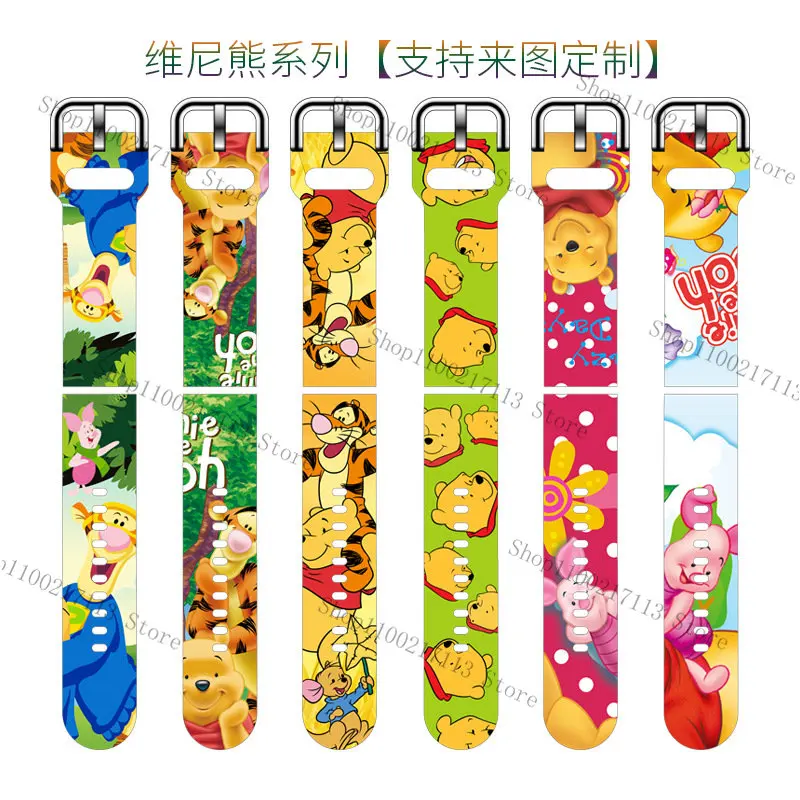 Disney Winnie the Pooh for Huawei watch GT/GT2e/GT2 Samsung galaxy watch 3/active2/gear sport/S2 classic Smart Watch band gifts