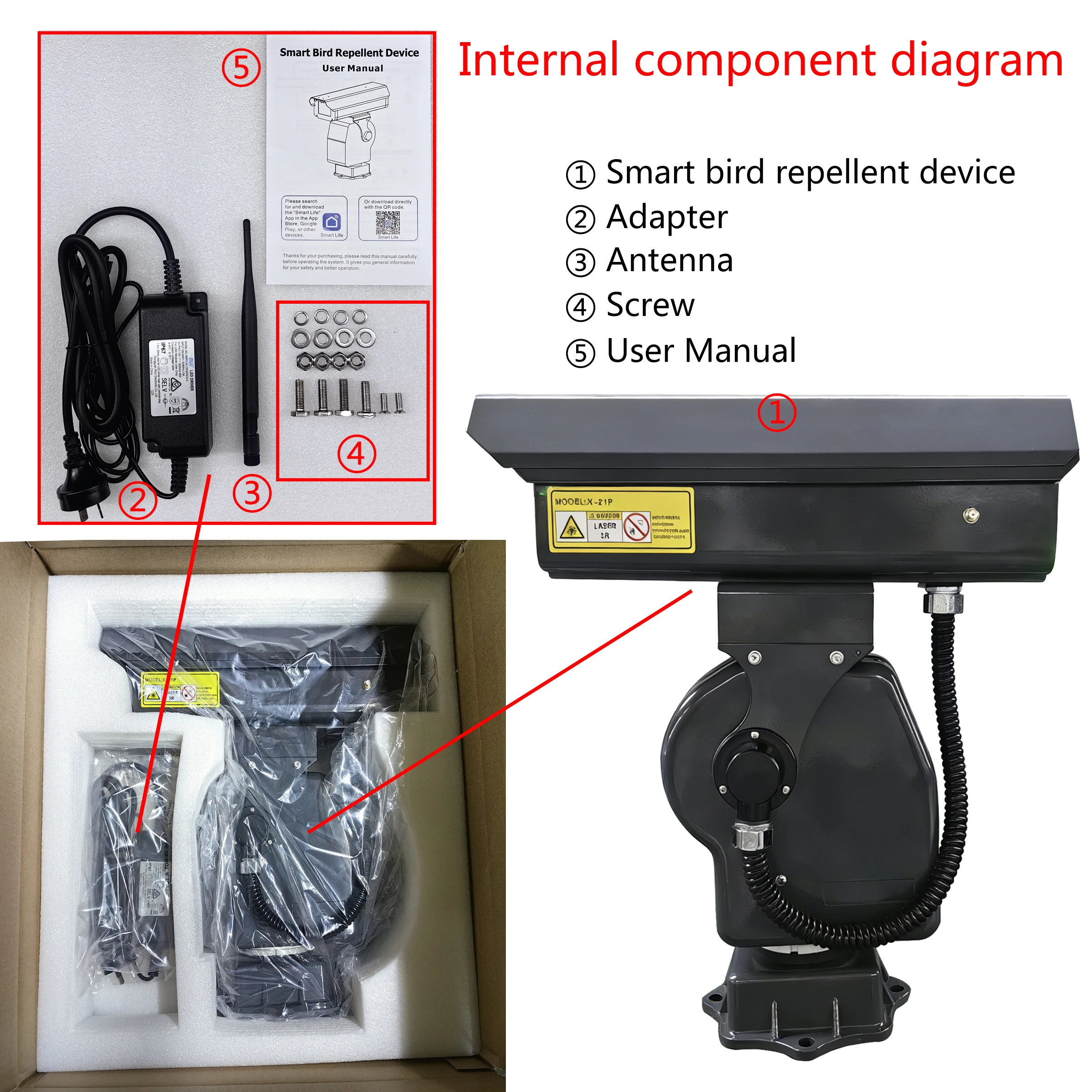Powerful 2W Green Bird Repell - Precision Farming Smart Agriculture ulasan dan harga