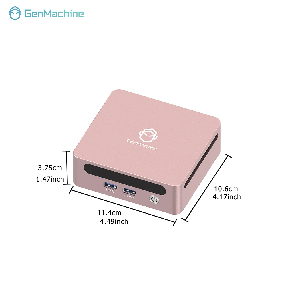 GenMachine AMD Ryzen 5300U 5600H 5500U 5675U كمبيوتر صغير Windows 11 Ryzen DDR4 Max يدعم 64GB كمبيوتر ألعاب WIFI6 لتقوم بها بنفسك كمبيوتر ألعاب