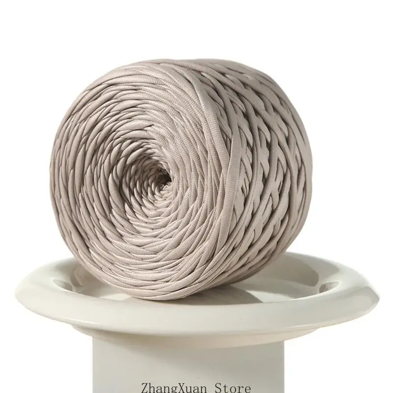 Flache Kordelrolle in Kunstlederoptik, 60 Meter, jede Rolle, 200 g, für Häkeltaschenherstellung und Handweben, Bastelbedarf – Detail 8