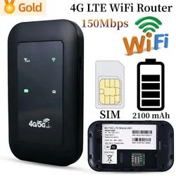 4G LTE Router Pocket 150Mbps WiFi Repeater Signal Amplifier Network Expander Mobile Hotspot Wireless Mifi Modem SIM Card Slot