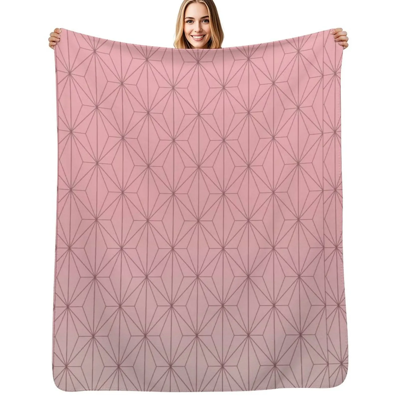 

Nezuko Throw Blanket decorative cosplay anime Single Flannels Blankets
