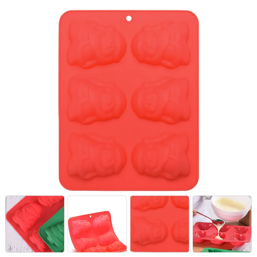 

Christmas Cake Mold Silicone Baking Dish Santa Claus Shape Decor DIY Craft Mould Food Grade Microwave Safe Non-Stick Easy