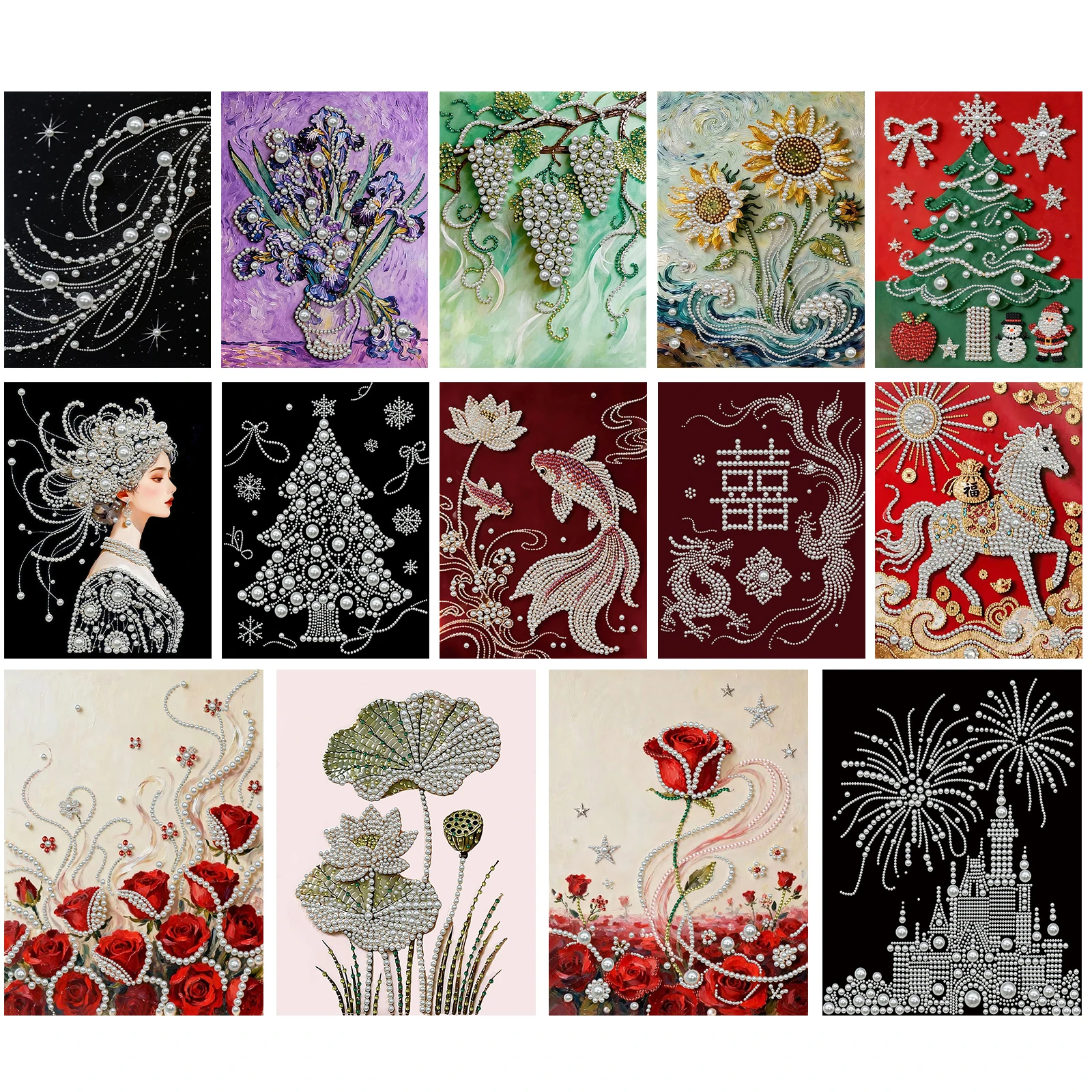 Art Craft Ideas For Adults - DIY İnci Elmas Noktalar Resimleri Resim