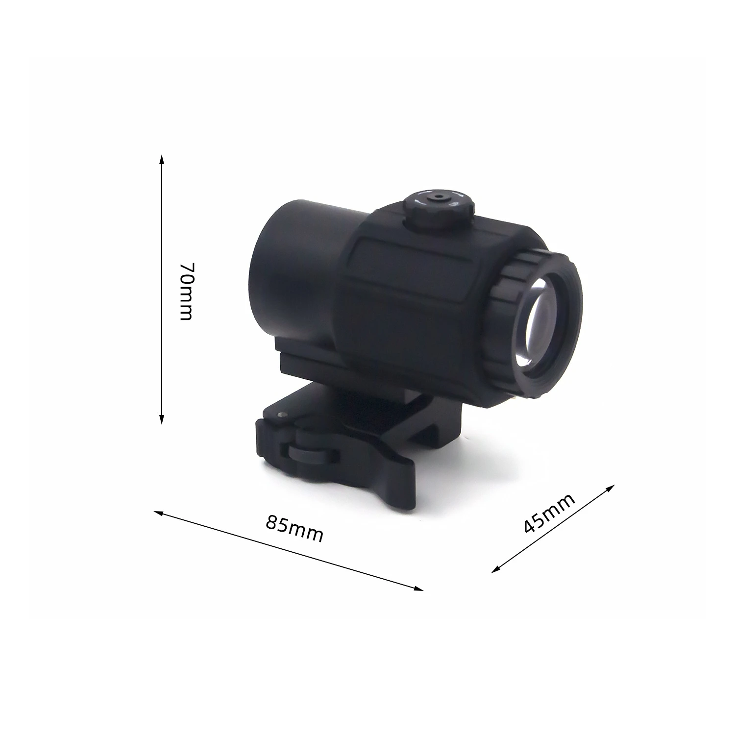 Imagem -05 - Tactical Magnifier Scope Sight com Switch para Side Sts qd Mount Fit para 20 mm Rail Rifle Gunsight G33 G43 3x