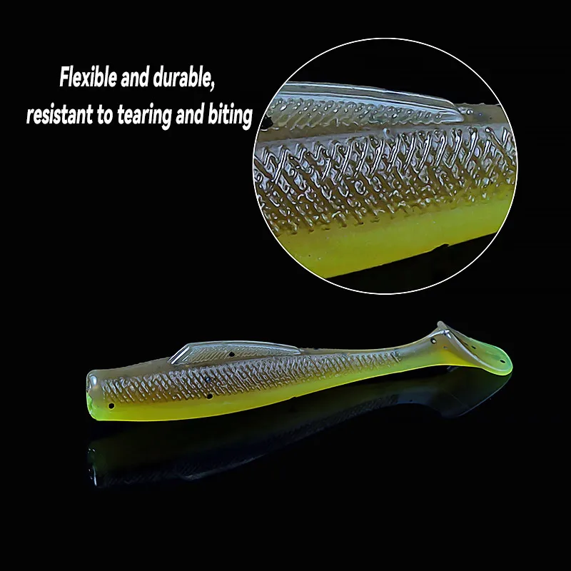 Bazooka-T-tail Vibration Fishing Lure, Artificial Wobblers, Fishing Bait, Camping Accessories, Shore, Fake Bait Winter Jumping