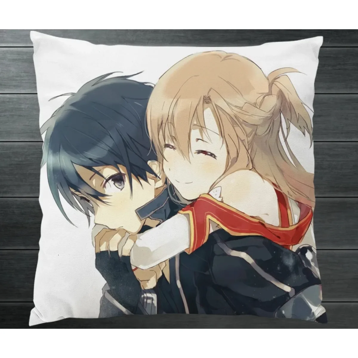 Anime Novel SAO Sword Art Online Kirito Yuuki Asuna Two Side Pillowcase Hugging Pillow Cushion Case Cover Manga Cosplay Gift P14