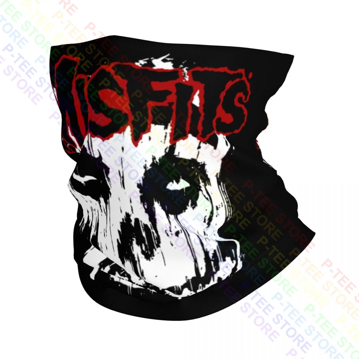 Misfits Splatter Punk Rock Dig Up Bones Skull Kill Neck Gaiter Bandana Scarf Face Mask Hiking Running Multifunctional