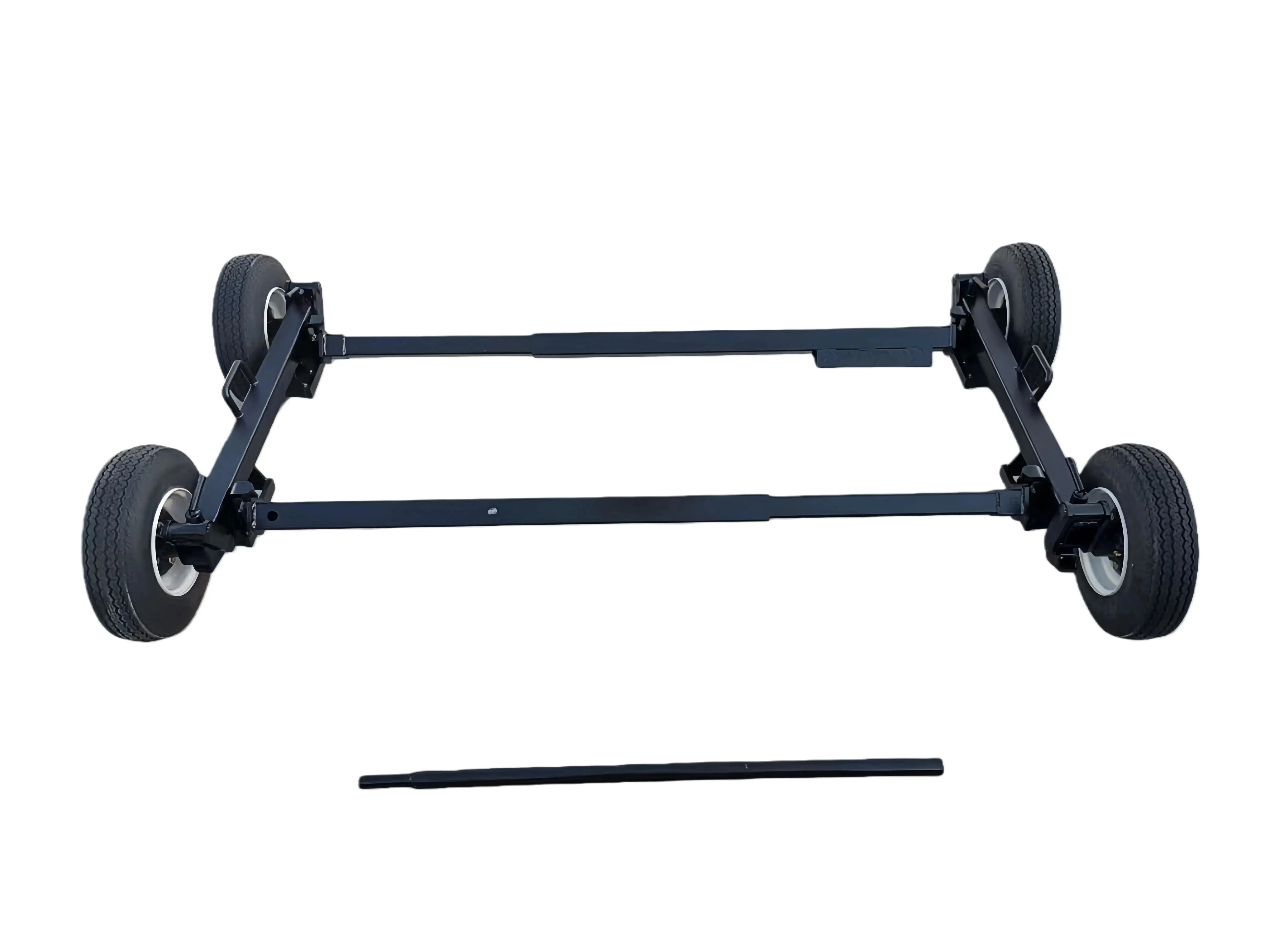 Heavy Duty Steel Tow Dolly, 1500KG Capacity Car Transport Trailer, Easy Loading Car Carrier Repair Tool