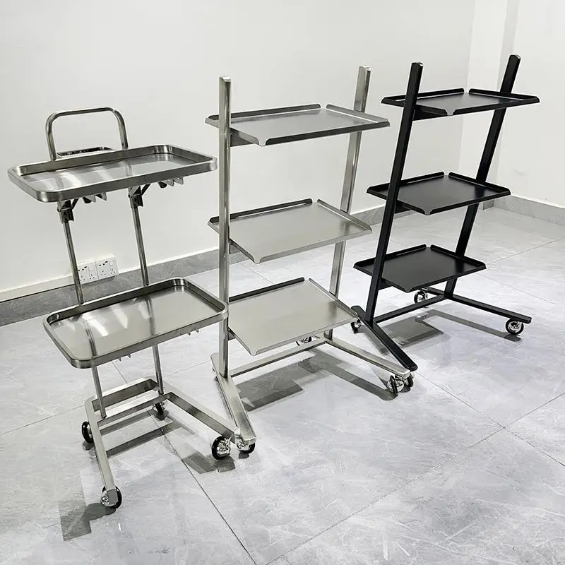 Aesthetic Auxiliary Cart with Wheels Trolley Beauty Salon Furniture Cosmetic Reception Organizers Trolleys Rolling Storage Cart