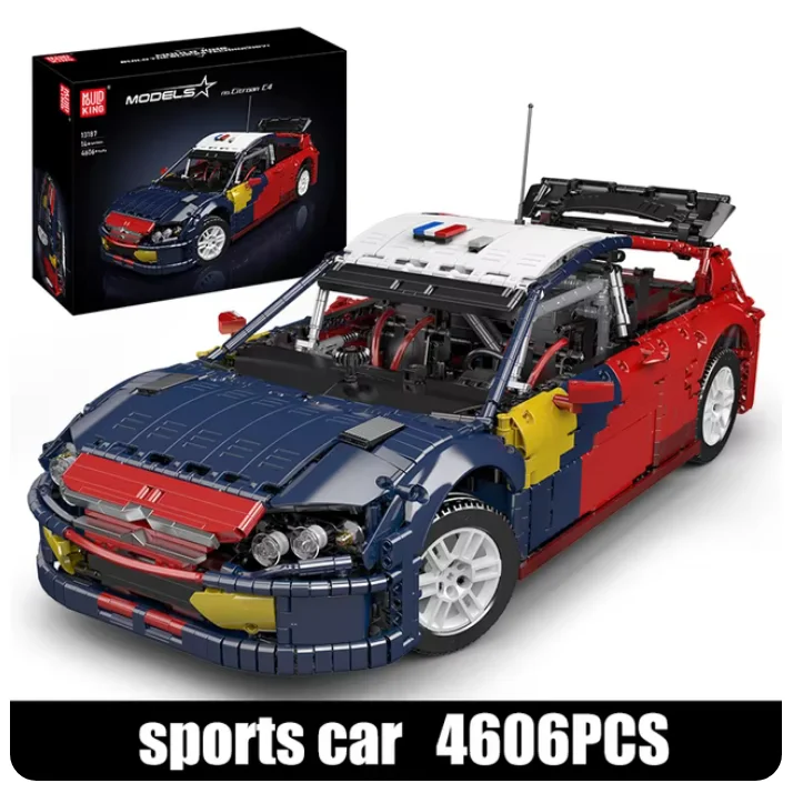 

Mould King 13187 Technical Car Building Block The C4 Sport Racing Car Model Toys Assembly Car Brick Set Kids Christmas Gift