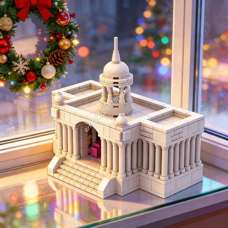 

620pcs MOC Aries Temple Saint Seiya Architecture Model Building Blocks Christmas Gifts Construction DIY Toy Creative Idea