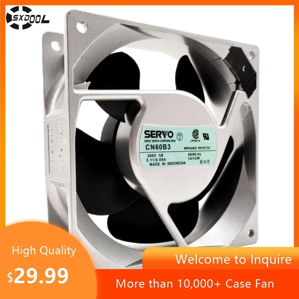 

Для Centaur SERVO CN60B3 120x120x38 мм AC 200 В 14/12 Вт 102CFM промышленный осевой вентилятор