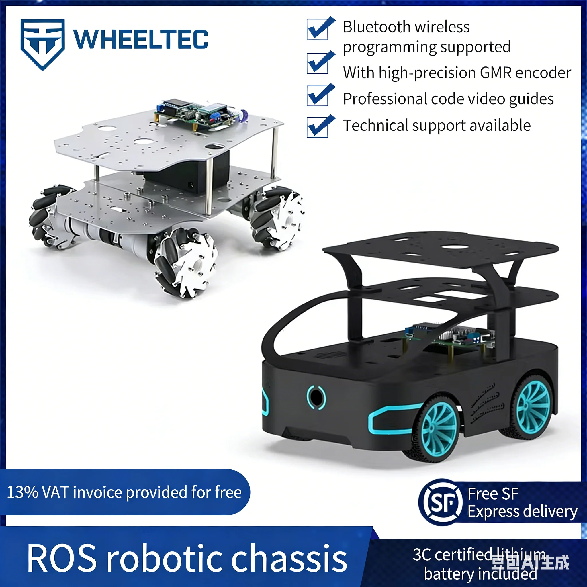 Robotic Arm 6 Axis Desktop - ROS Robot Araba Ackermann Endüstriyel Şasi