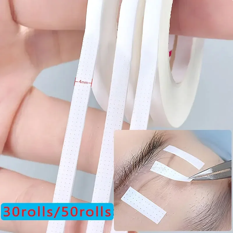 

Лента для наращивания ресниц шириной 4 мм, дышащая, Антиаллергенная, легкая в разрыве, Микропористая лента, профессиональная лента для ресниц