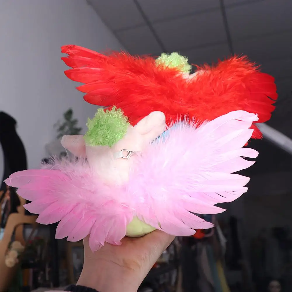 DIY Plush Stuffed Wing Cotton Doll Lovely Korea 20CM Doll Feather Wings Soft Cartoon Idol Plush Doll Wing Playing House