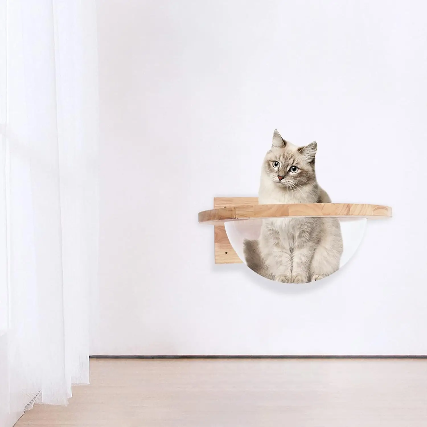 Wall Cat Bed Wall-Mount,Wall Cat Hammock Space Capsule,Cat Furniture Tree,Small Pets Window Bed