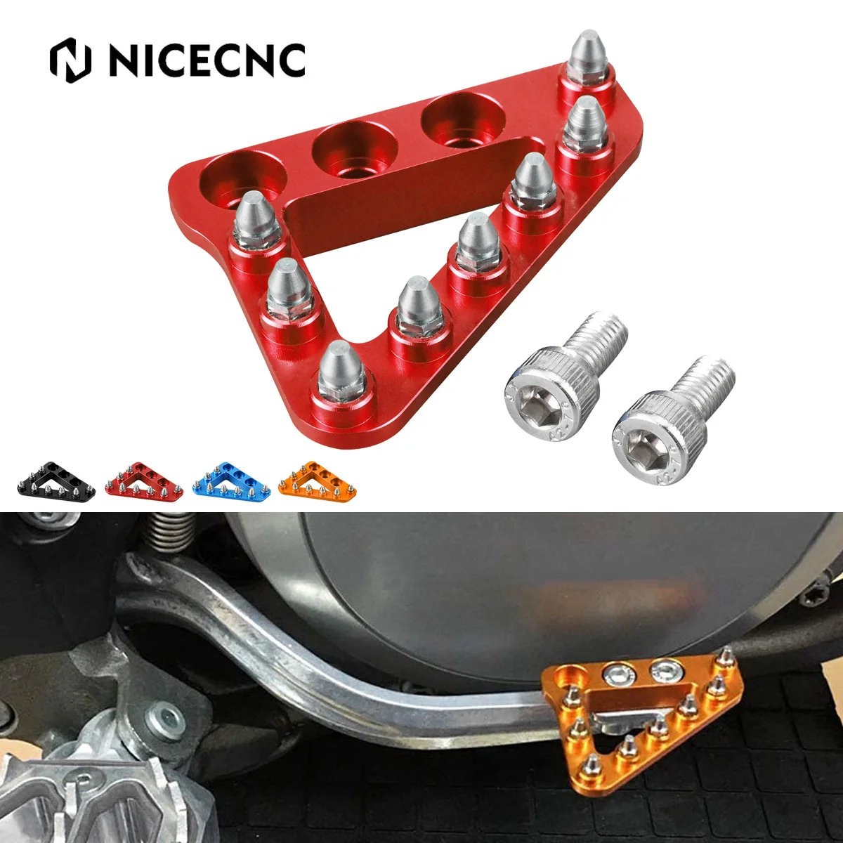 NiceCNC For Beta RR300 Xtrainer 300 RR 200 250 300 390 430 450 480 500 2013-2020 Rear Brake Pedal Lever Tip Plate For KTM EXC