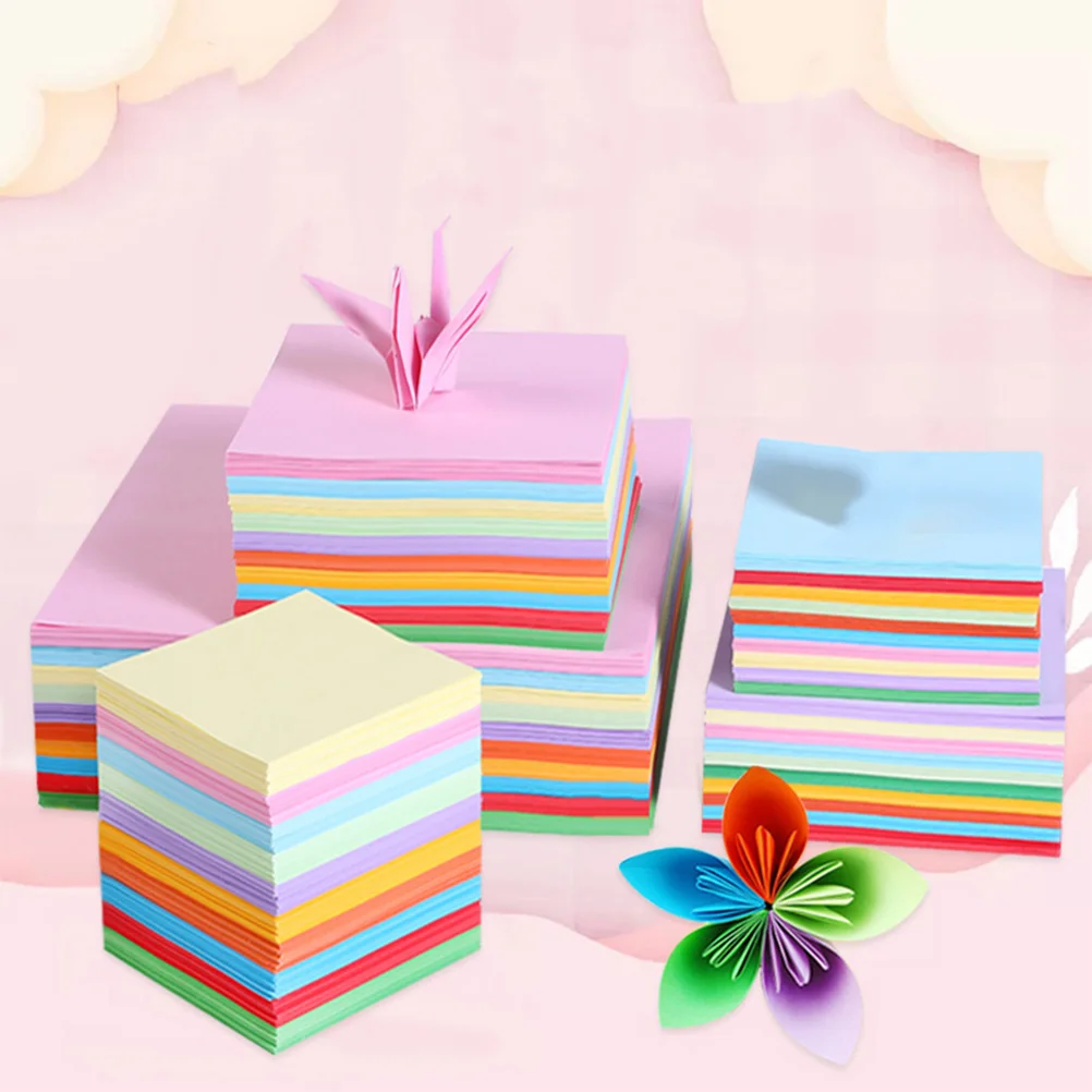 500 pz Colorato Pieghevole 12X12 Cm Dieci Colori Misti Facile Taglio Bastone Per Bambini Artigianato Fai Da Te Decorazione Artigianato Progetti Scolastici Lavoro Manuale