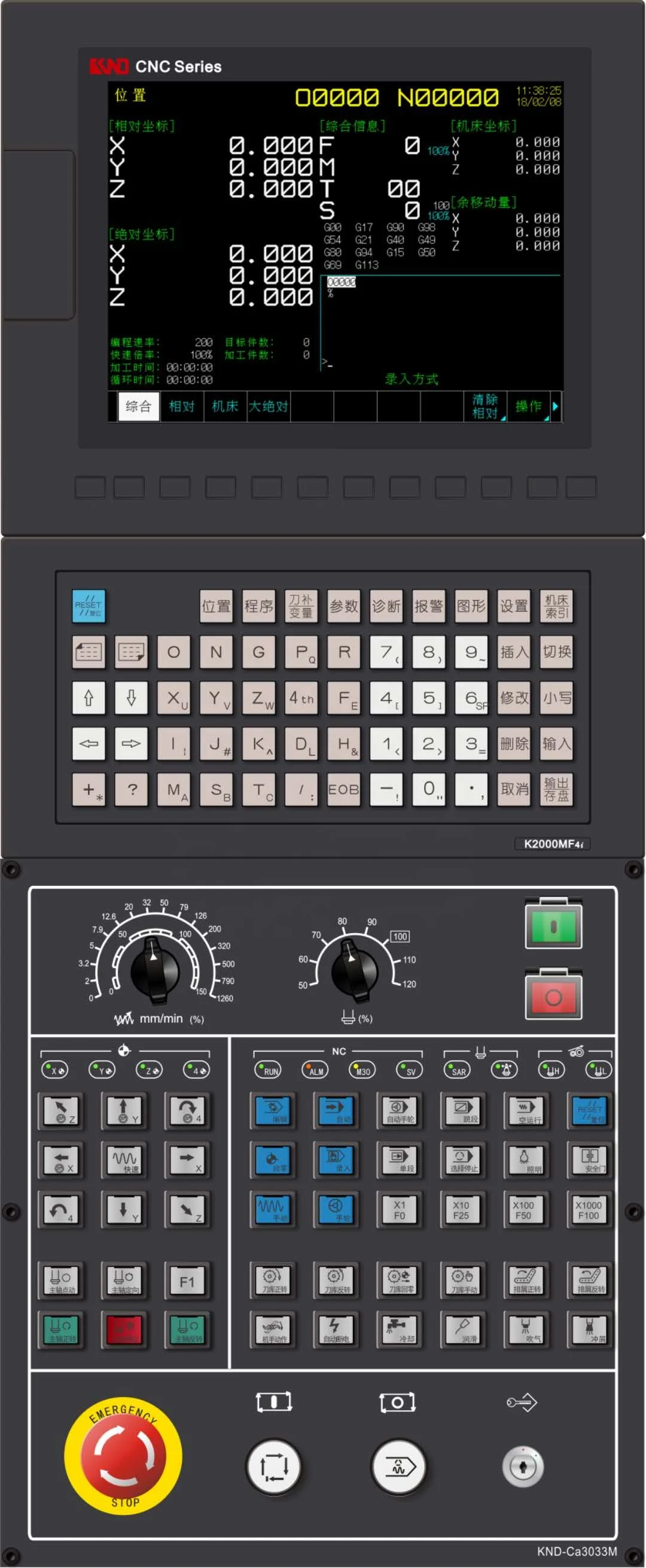 KND 4 axial CNC plasma lathe controller