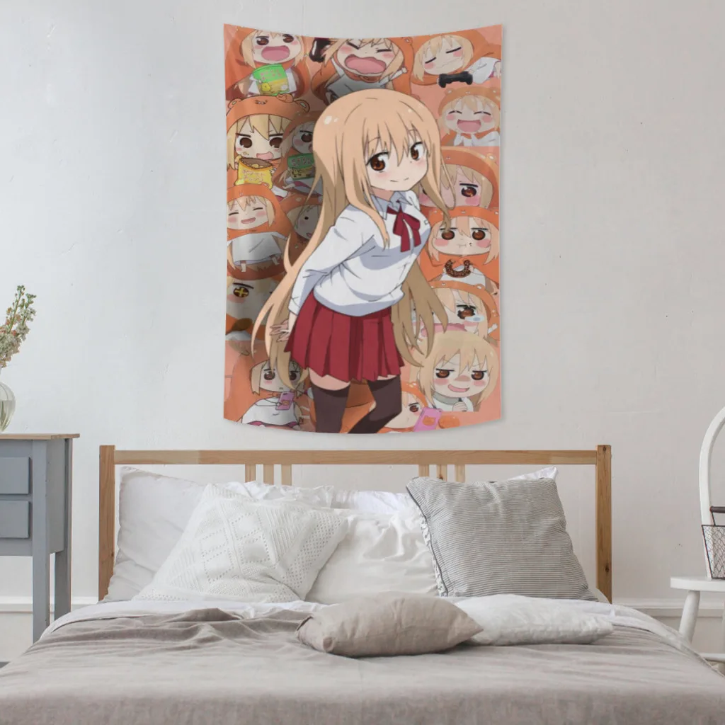 Kawaii Anime Himouto! Umaru-Chan  Tapestry Tapestry Aesthetic Room Décor Wall Hogar Items