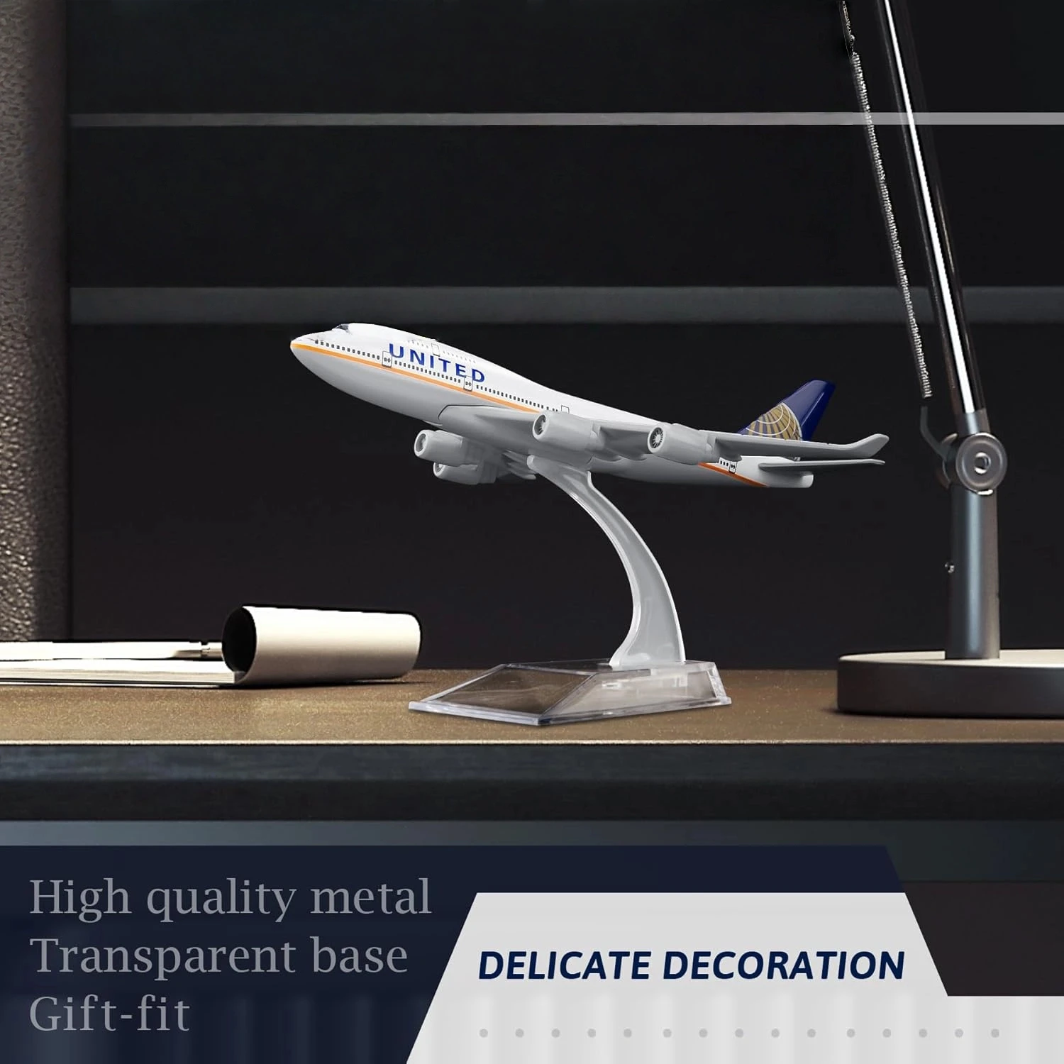 16 cm 1/400 United 747 Vliegtuig Model Kits gegoten legeringen Vliegtuig Model voor Collection en Display