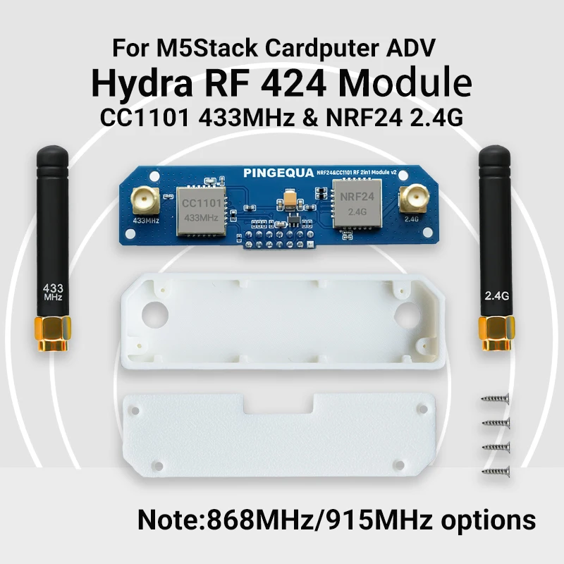 Carte de développement RF 2-en-1 M5Stack Cardputer ADV, compatible avec NRF24 et CC1101, commutation automatique stable 2,4 GHz et 433 MHz