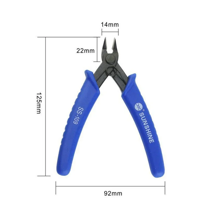 SUNSHINE SS-109 Mini Diagonal Plier Wire Cut Line Stripping Multitool Stripper Knife Crimper Crimping Repair Tools Cutter Cable