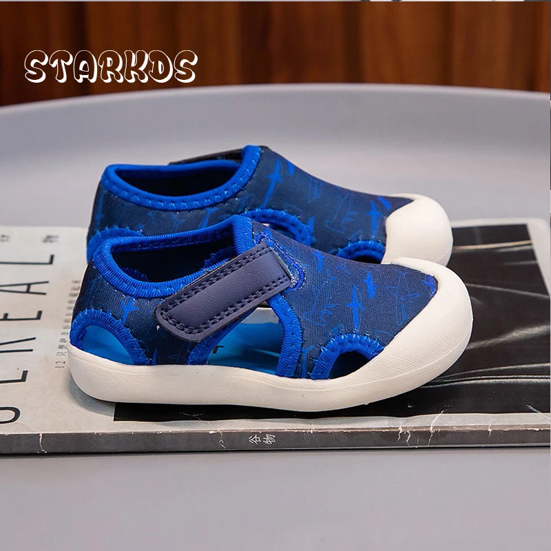 Baby Kids 2023 Summer Sport Sandals Little Boys Closed Toe Quick Dry Beach Sandalias Toddler Girls Breathable Soft Water Shoes