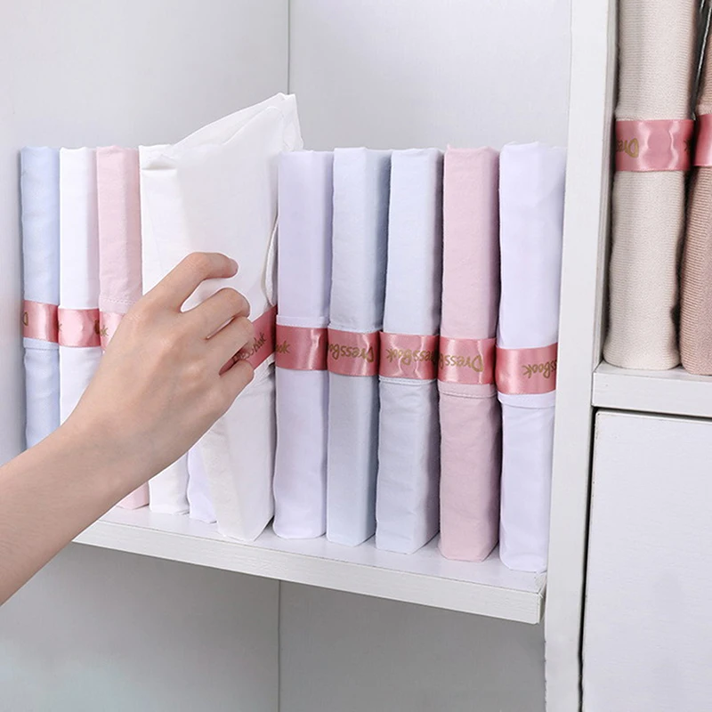 Lazy Folding Clothes Stacking Boards Dressbook Fold Save Time Quick Clothes Folding Board Organizer For Wardrobe Storage