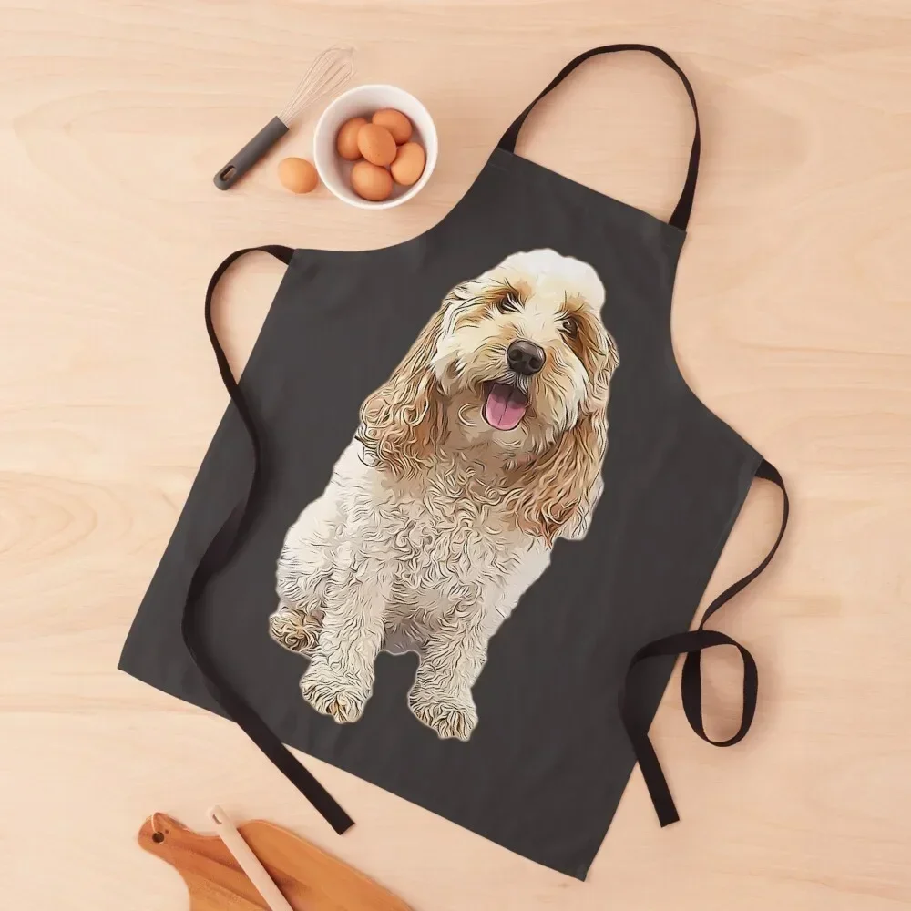 Cockapoo Cockerpoo Cutie Doodle Dog Apron Chef Uniform Kitchens Accessories Men kitchen Apron