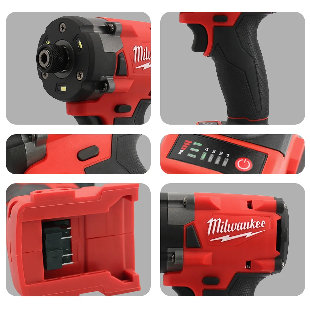 Milwaukee Brushless Electric Impact Driver 300n. M High Torque 18V cacciavite a batteria utensili elettrici avvitatore a percussione utensili