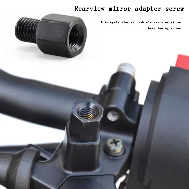 Motorcycle Mirror Adapters M8 8MM  M10 10MM Rearview Mirrors Conversion Bolt Clockwise Anti-clock Right Left Thread