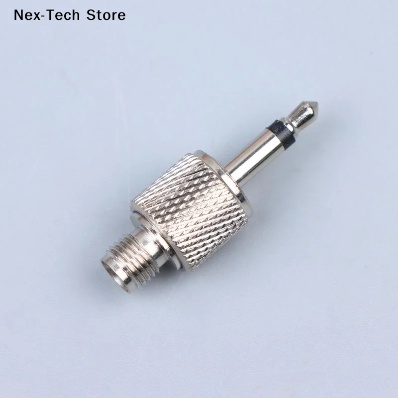 [NT]1/3PCS Silver SMA Female To 3.5mm Mono Headphone Audio Radio Test Adapter Connector SMA To 3.5mm Adapter[NT]