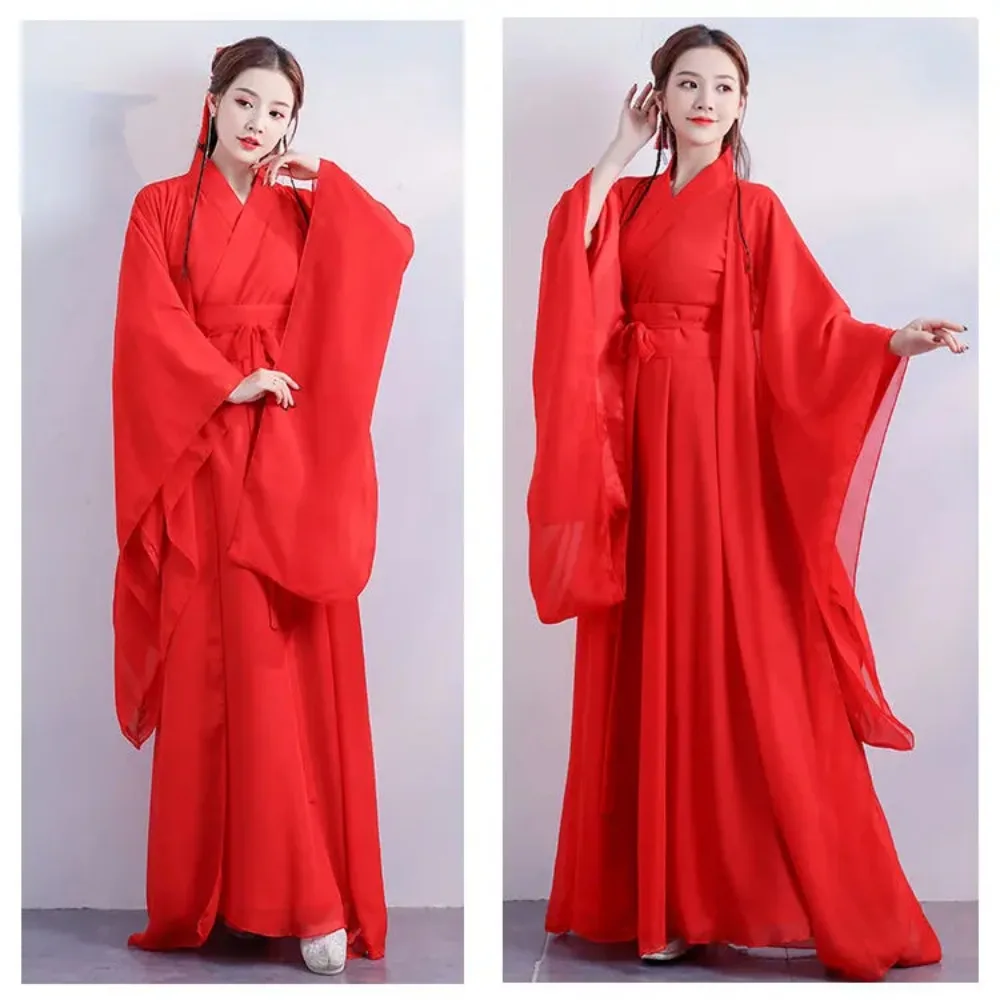 Cosplay Costume Traditional Women Hanfu Clothing Chinese  Ancient Halloween Clothes Classic Dance Zither Performance Dress Gown