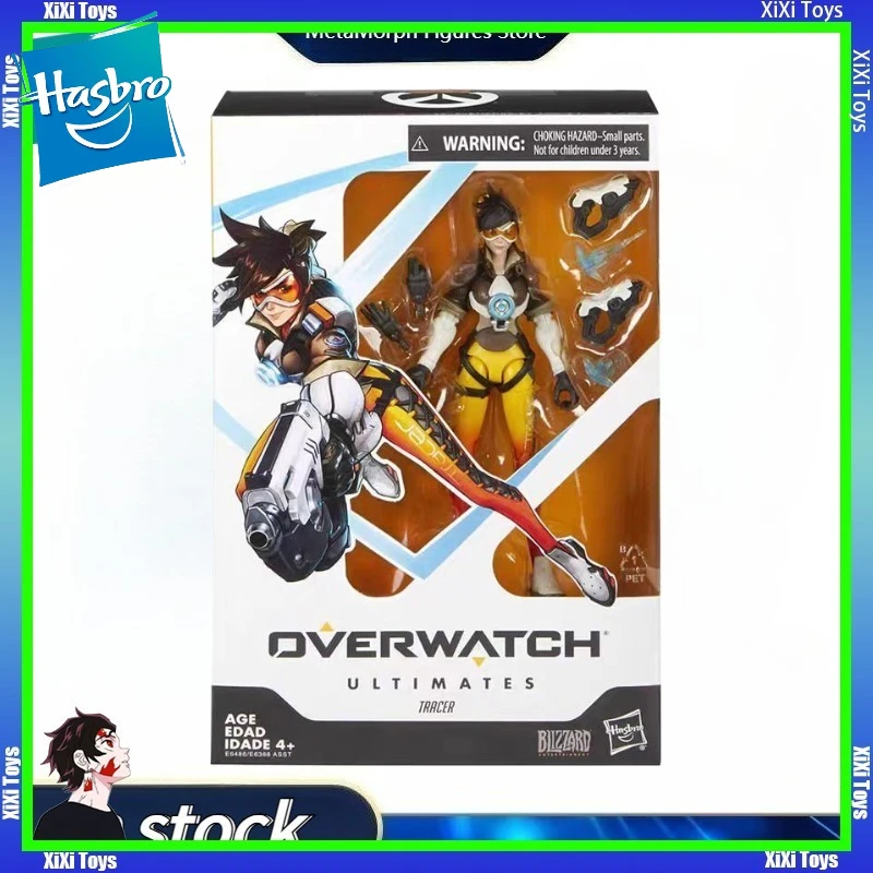 In Stock Hasbro Overwatch Ultimate Edition TRACER Anime Character Action Figure Toy Collection Gift