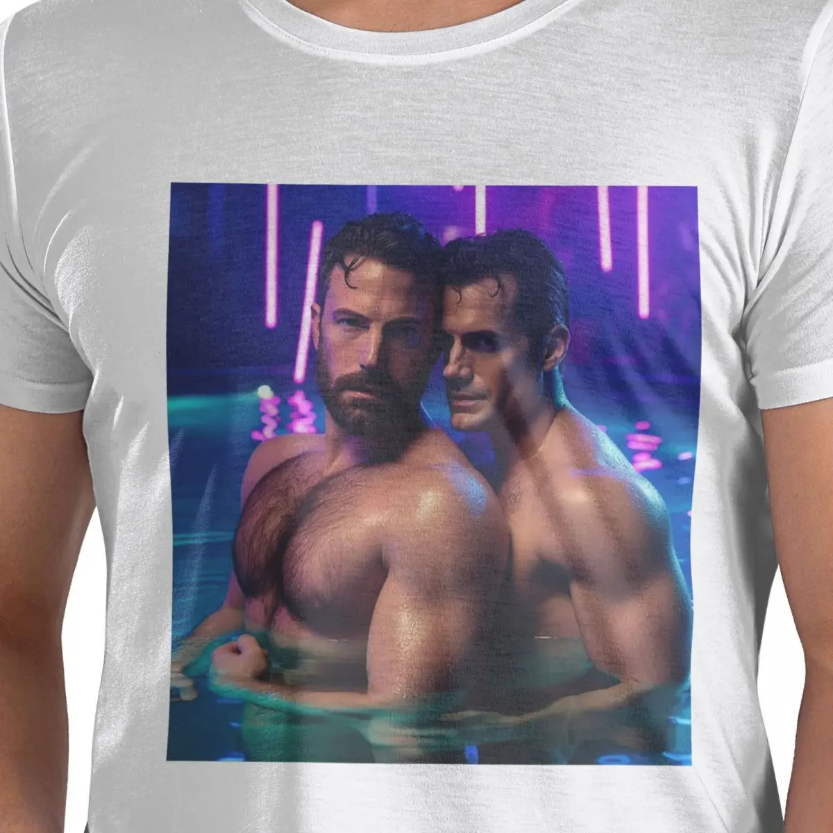 

Ben Affleck And Henry Cavill 100% Cotton T-Shirt Men's Oversized T Shirts Men O-Neck Short Sleeve S-6XL