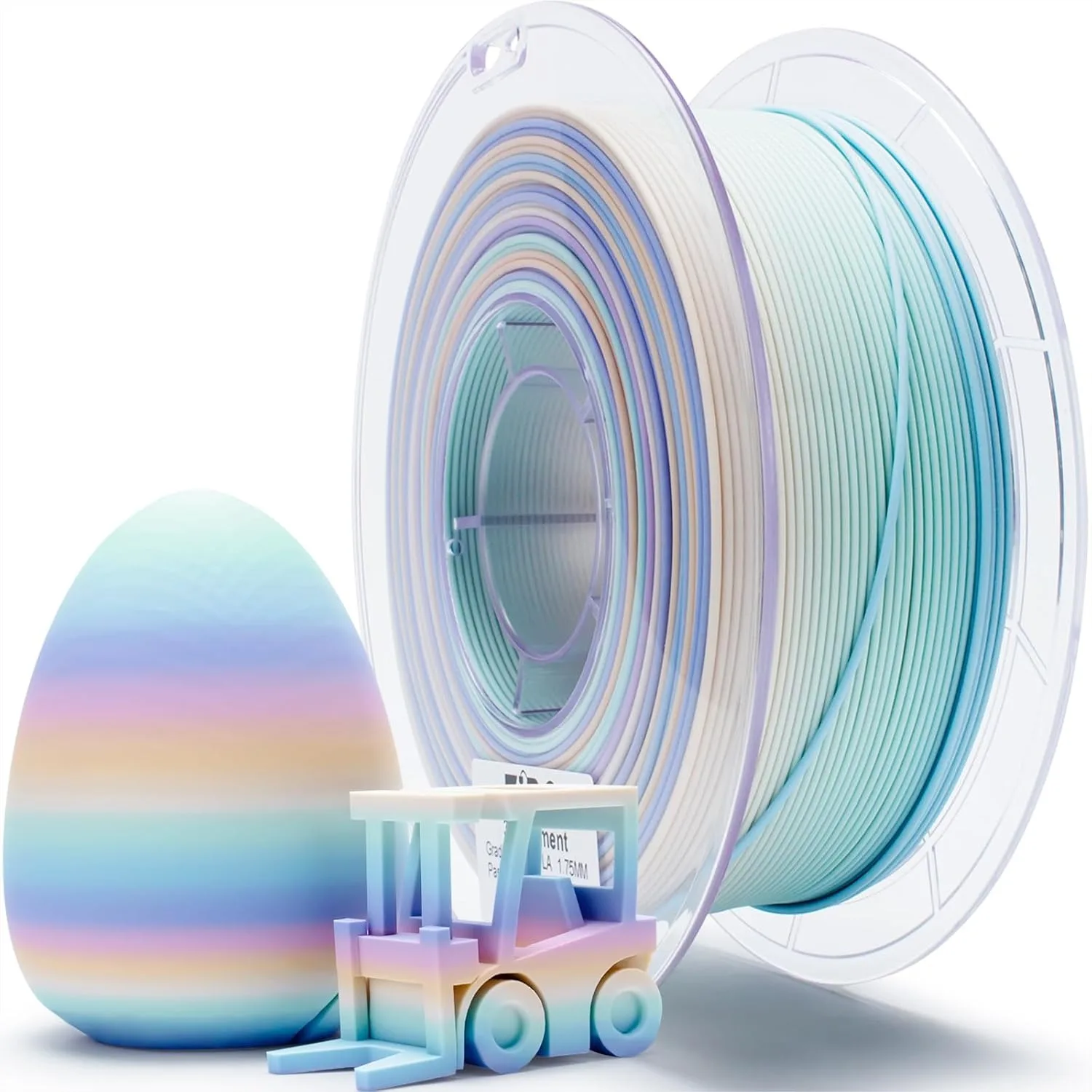 

Matte Multicolor PLA Filament 1.75mm, Fast Color Change Gradient 3D Printer Filament, +/-0.03mm Dimensional Accuracy, Fit Most