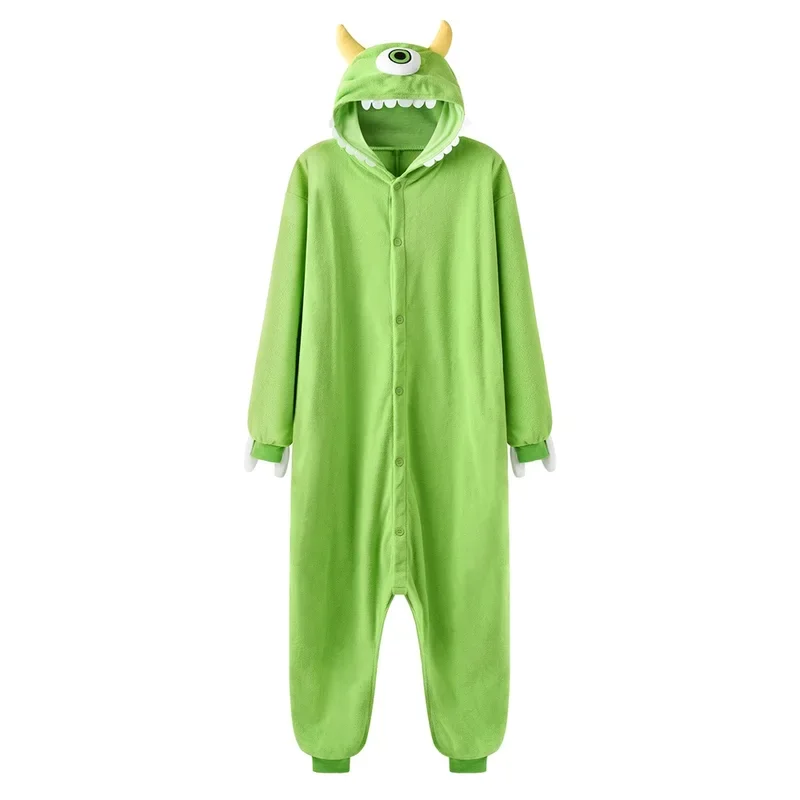 Sully Mike Kigurumis Cartoon Onesie Unisex  Couple Overall Winter Funny Cute Homewear Monster Animal Jumpsuit Festival Gift