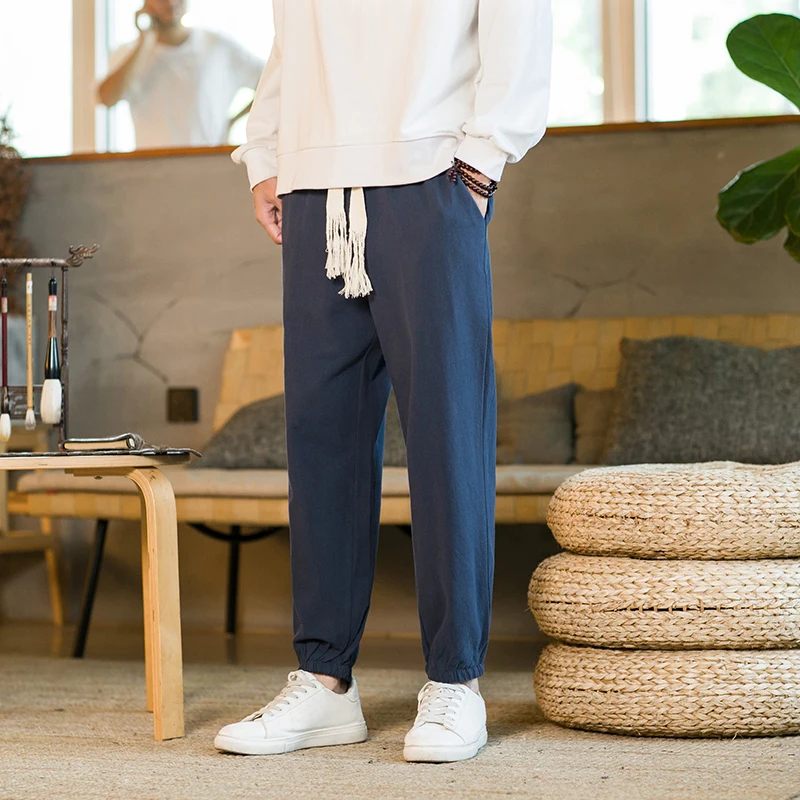 

Chinese Style Harem Jogger Pants Spring Men Loose Harem Pants Chinese Men Baggy Hippie Boho Gypsy Aladdin Cargo Pants