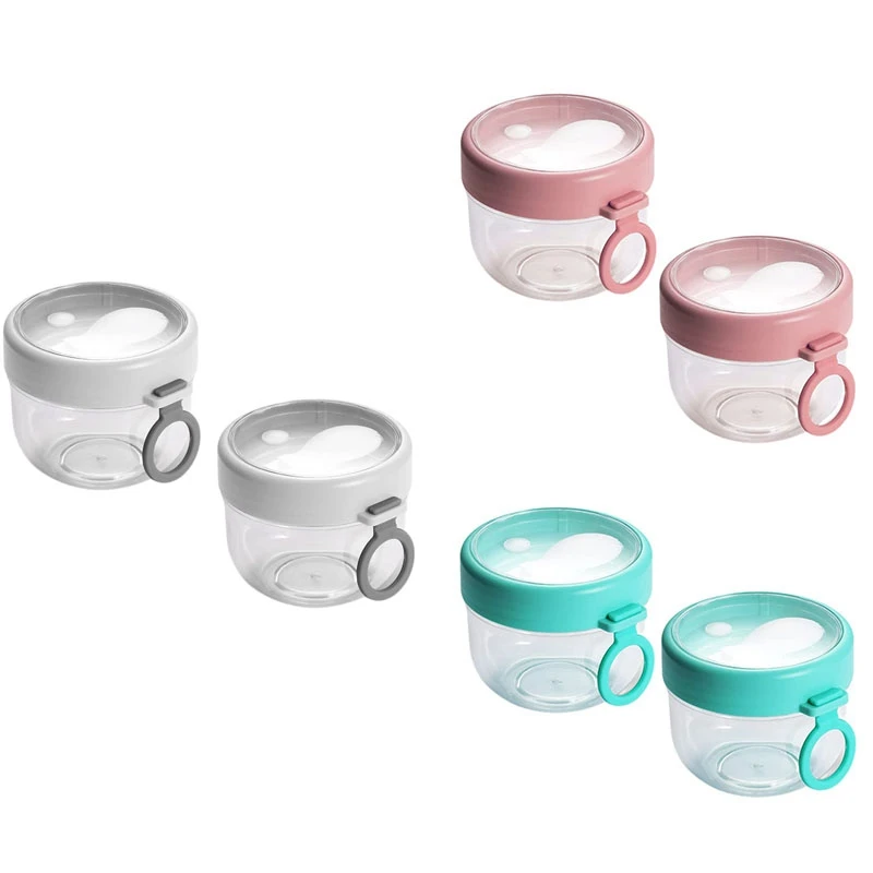 

2 шт., 20 унций, контейнер для овса с крышкой и ложкой, портативная чашка для завтрака из овсянки для использования в дороге