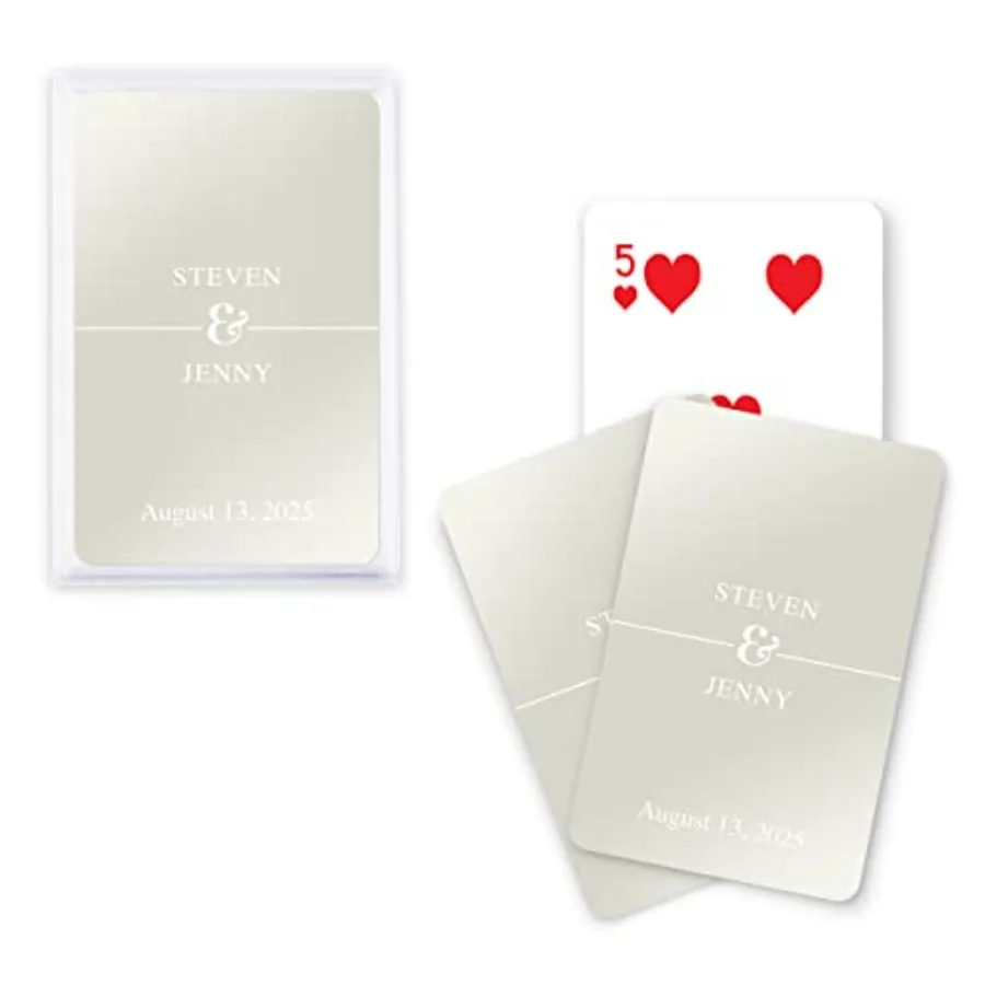 

Настраиваемые игральные карты с металлической печатью и классическим письменным дизайном для игр для вечеринок и профессиональных выступлений Magic Tricks