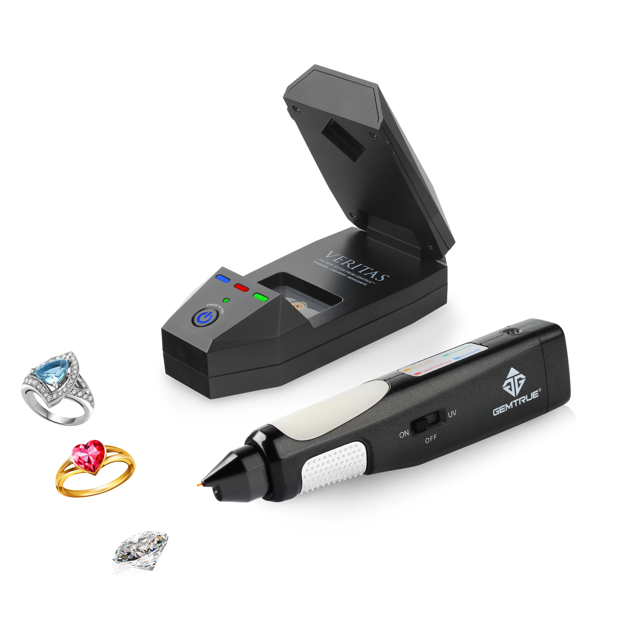 

Lab-grown Diamond Tester All-in-One Combo Tester for Natural Lab Grown Diamonds Moissanite Ruby/Sapphire